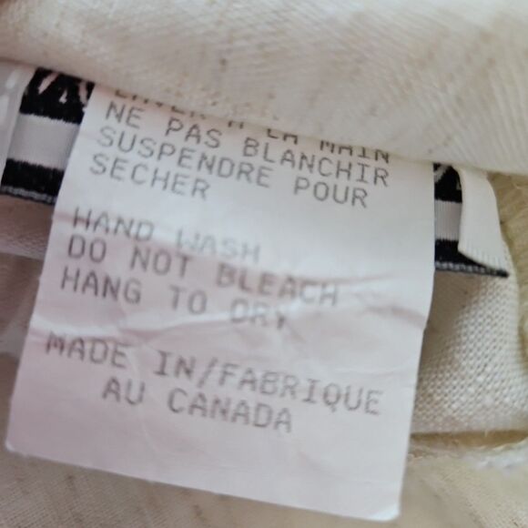 New Horizons Montreal sz 10 Rayon Linen blend Pants ivory pullon - Picture 4 of 11